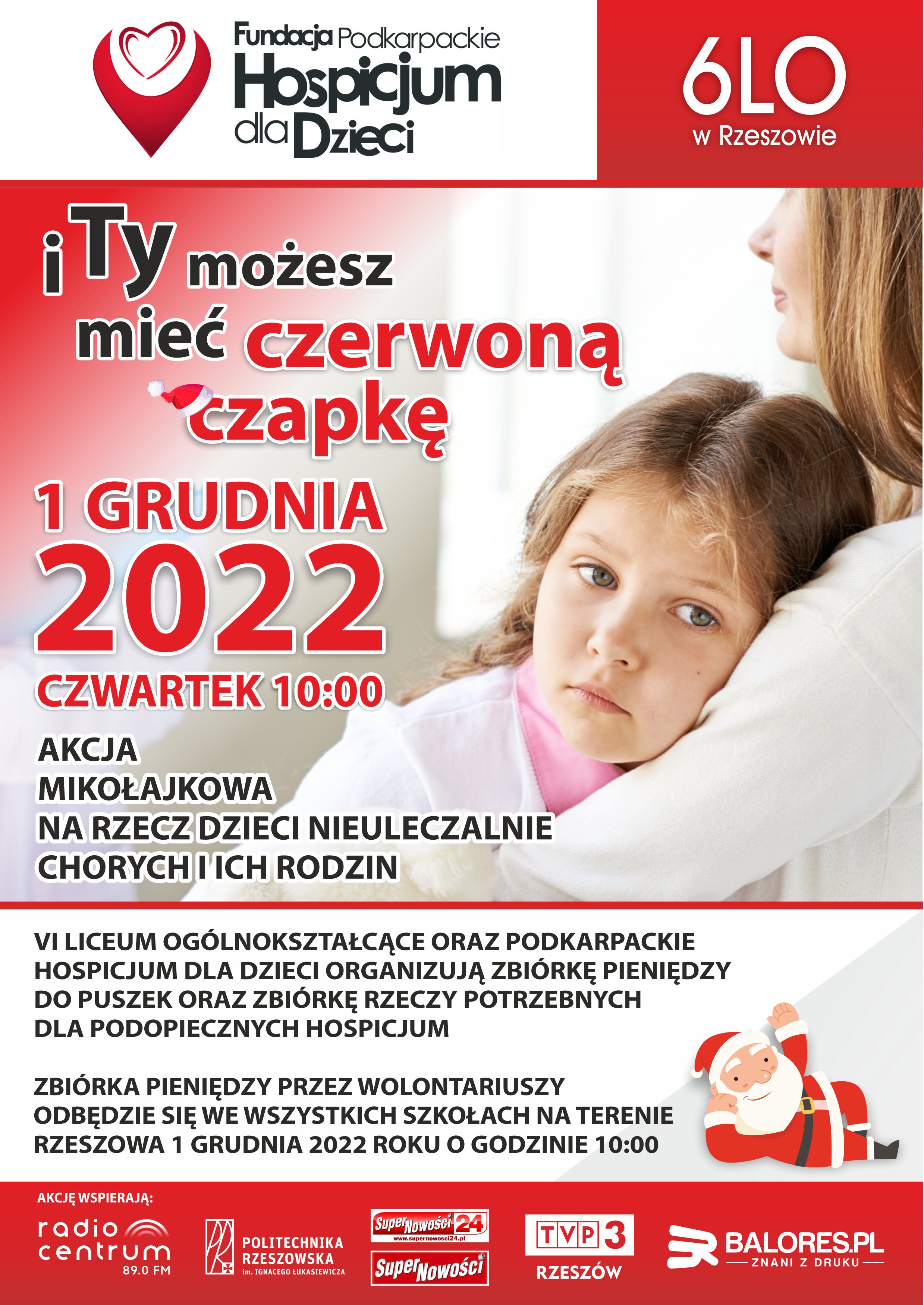 plakaty Hospicjum Akcja Mikołajkowa 2022